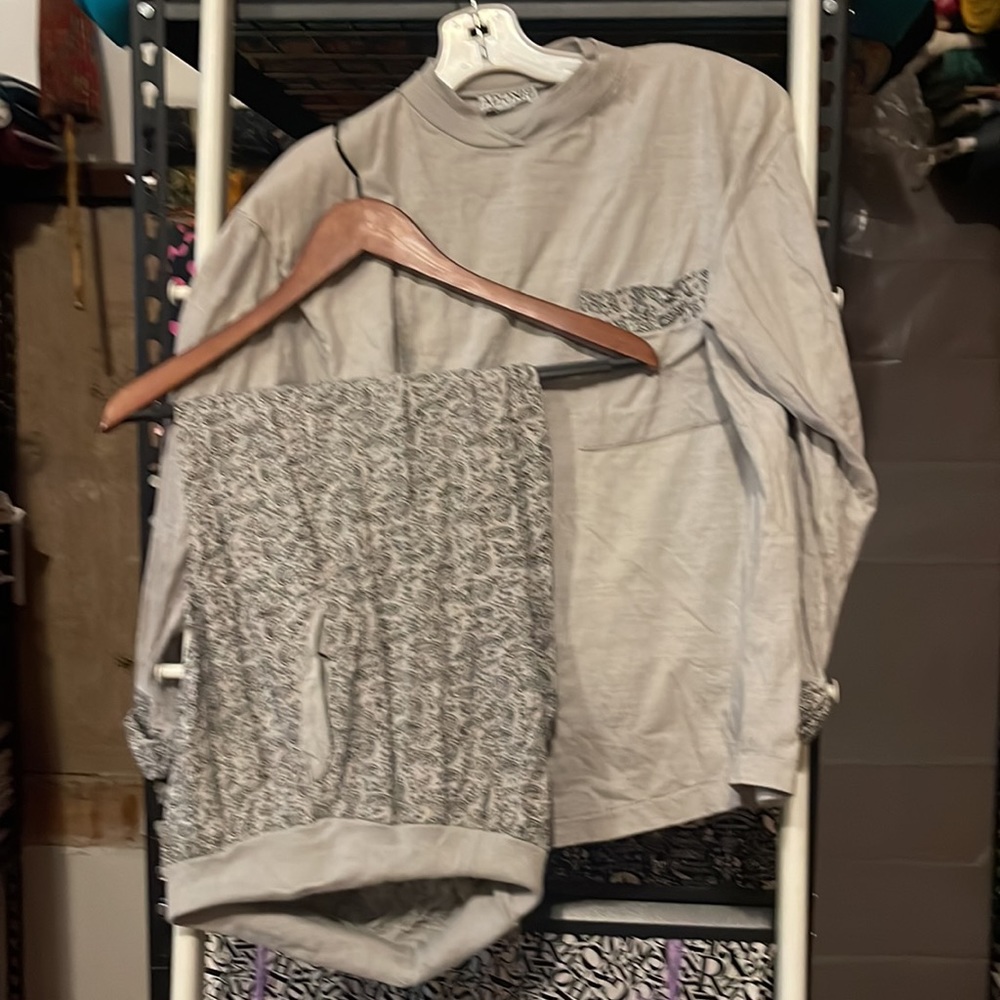 Vintage Adonis Gray Lounge Wear Set